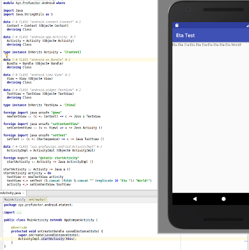 Haskell on Android using Eta - BAM Weblog